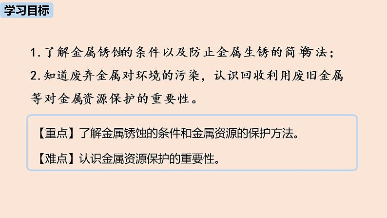 初中化学人教版九年级（下册）第8单元 课题3 金属资源的利用和保护（第二课时）课件02