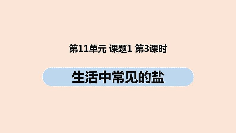 初中化学人教版九年级（下册）第11单元 课题1 生活中常见的盐（第三课时）课件01