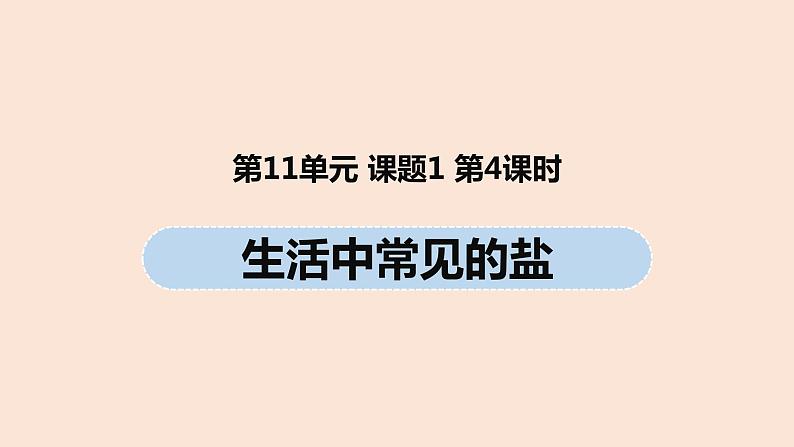 初中化学人教版九年级（下册）第11单元 课题1 生活中常见的盐（第四课时）课件01