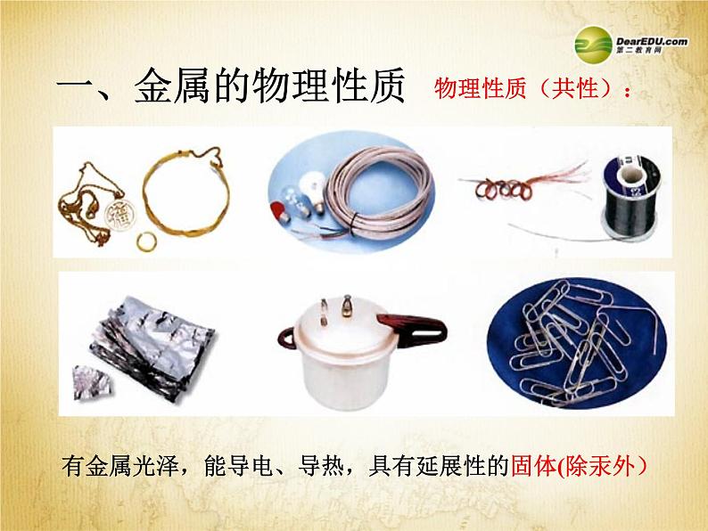 科粤化学九下《6.1 金属材料的物理特性》 课件03