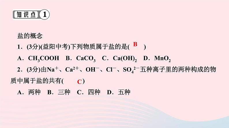 九年级化学下册第十一单元盐化肥课题1生活中常见的盐第1课时生活中常见的盐作业课件新版新人教版03