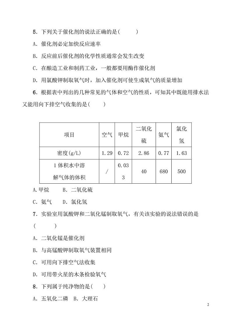 【人教版9年级上】单元测试卷-化学02
