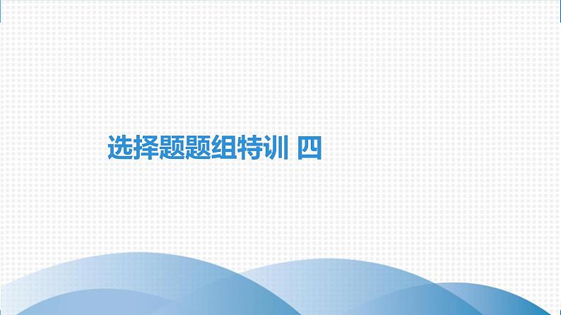 备战2021学年广东中考化专题突破 选择题题组特训 四第1页