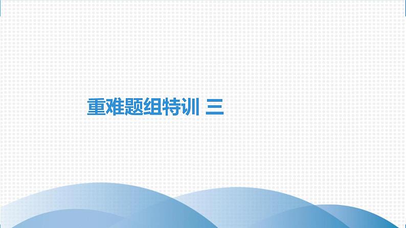 备战2021学年广东中考化专题突破 重难题组特训 三第1页