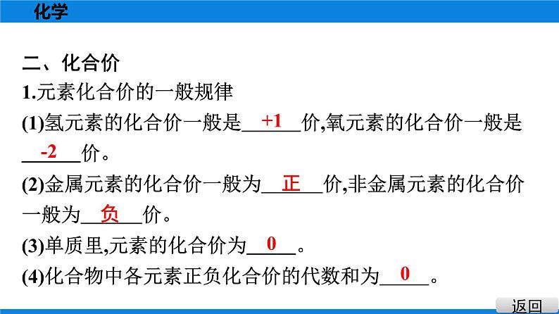 备战2021广东中考化学课堂教本第二部分 考点十四 化学式与化合价 课件05