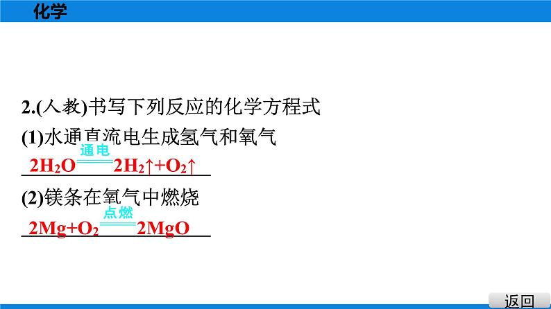 备战2021广东中考化学课堂教本第三部分 考点十六 质量守恒定律及其应用　化学方程式 试卷课件08