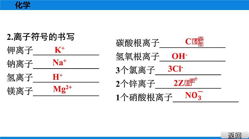 备战2021广东中考化学课堂教本第二部分 重点专题3 化学用语(必考)04