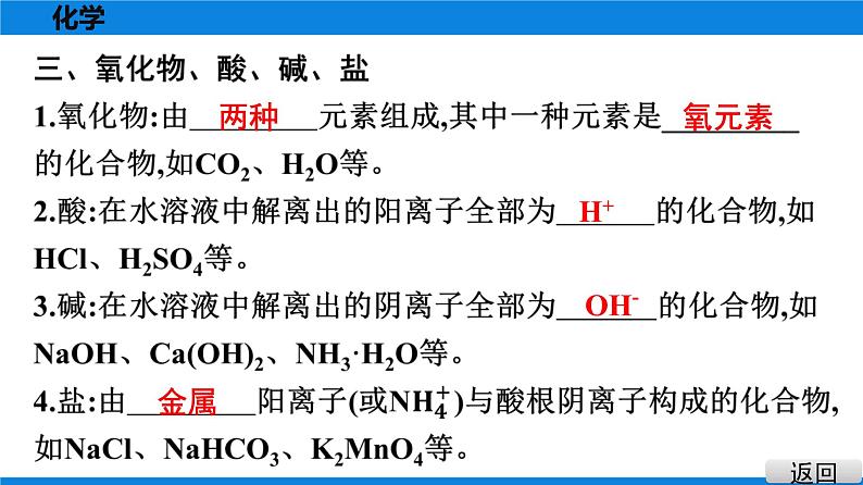 备战2021广东中考化学课堂教本第二部分 考点十二 物质的分类 课件05