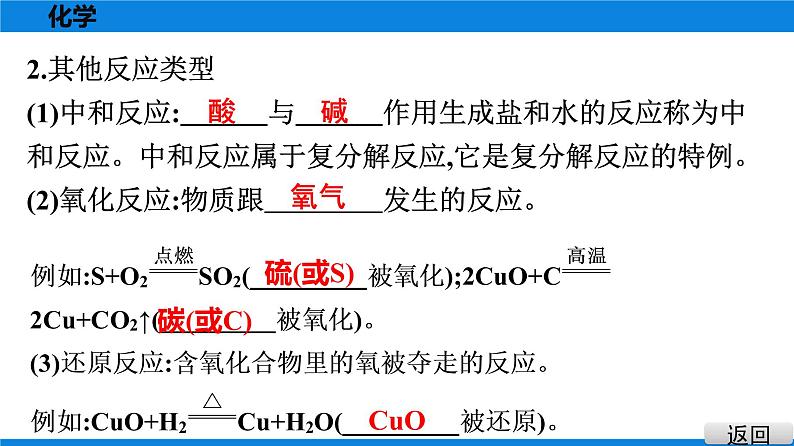 备战2021广东中考化学课堂教本第三部分 考点十五 物质的变化与性质　化学反应类型 课件07