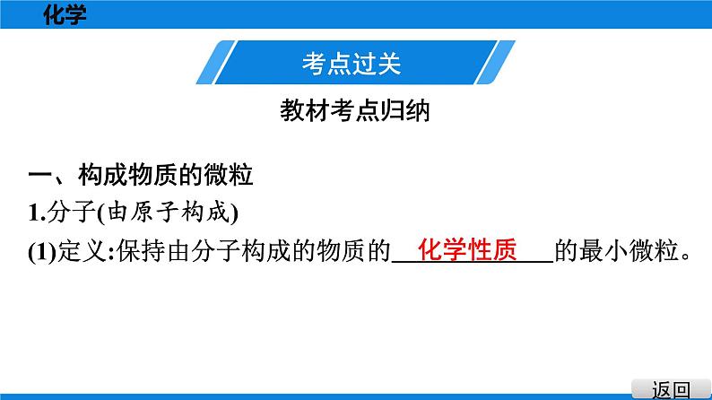 备战2021广东中考化学课堂教本第二部分 考点十三 物质的构成与组成 课件02