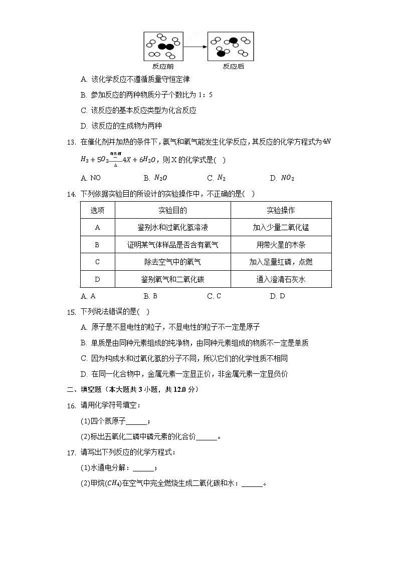 2020-2021学年湖南省长沙市天心区明德教育集团九年级（上）期中化学试卷03