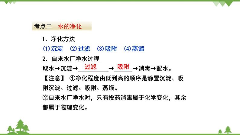 【精品课件】人教版九年级化学上册第四单元复习课件 自然界的水05