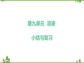 【精品课件】人教版九年级化学下册第九单元复习课件 溶液
