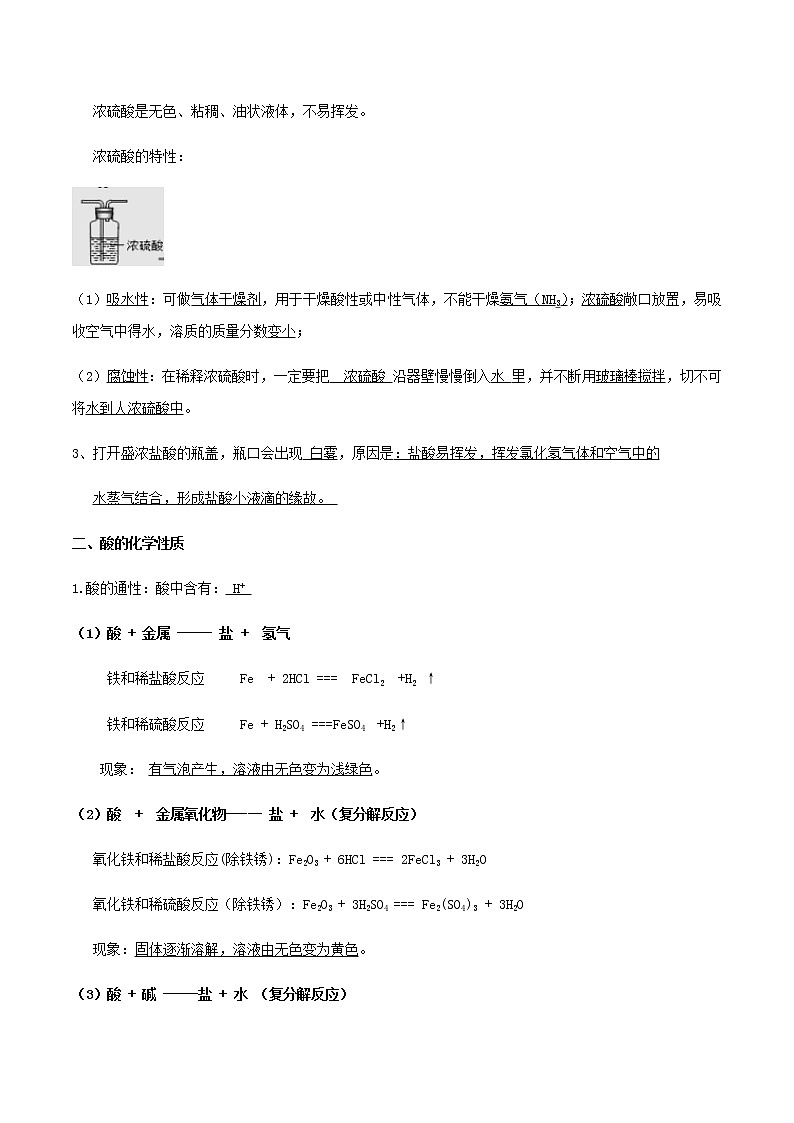 鲁教版九年级化学下册 常见的酸和碱 课件PPT单元总结（原卷及解析卷）02