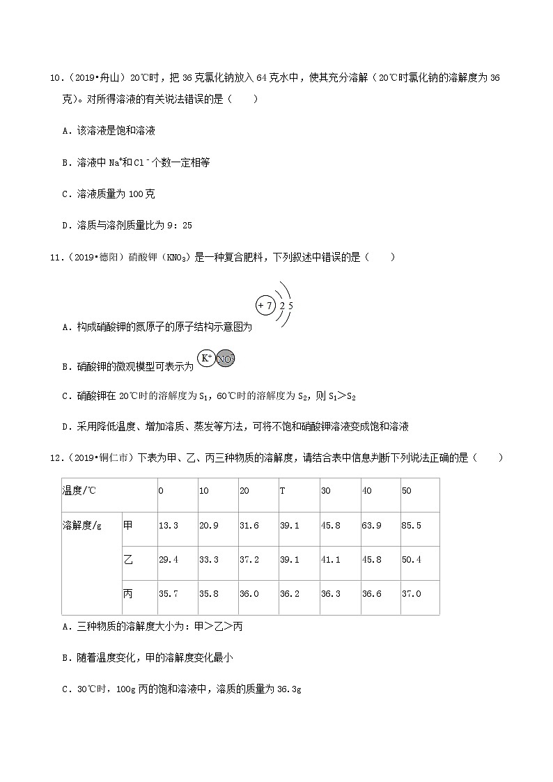 鲁教版九年级化学下册 海洋化学资源 单元测试卷（原卷及解析卷）03