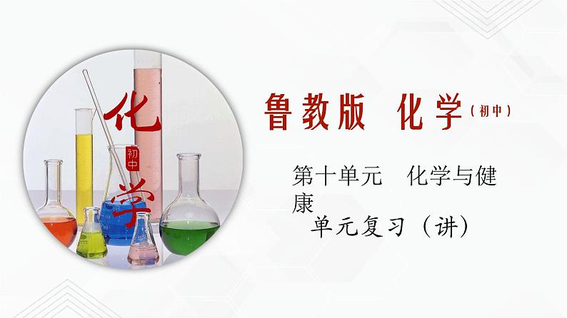 鲁教版九年级化学下册 第十单元化学与健康 单元复习PPT+知识总结（原卷及解析卷）01