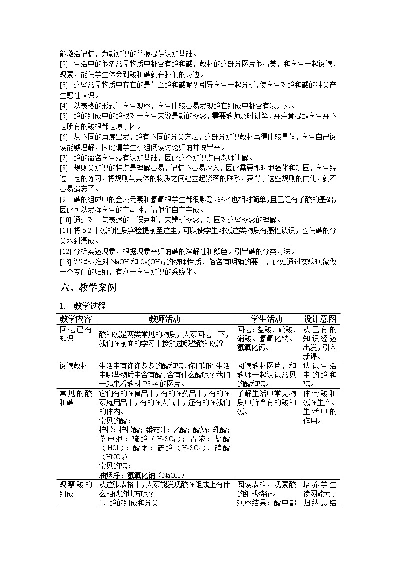 九年级第二学期5.1 生活中的酸和碱 教案-2020-2021学年同步精品课堂（沪教版）上海03