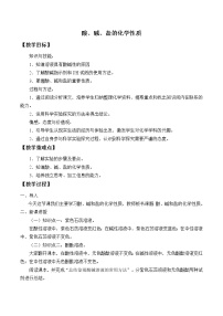 初中化学仁爱湘教版九年级下册实验6 酸、碱、盐的化学性质一等奖教学设计及反思