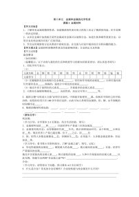 人教版九年级下册课题 1 金属材料导学案