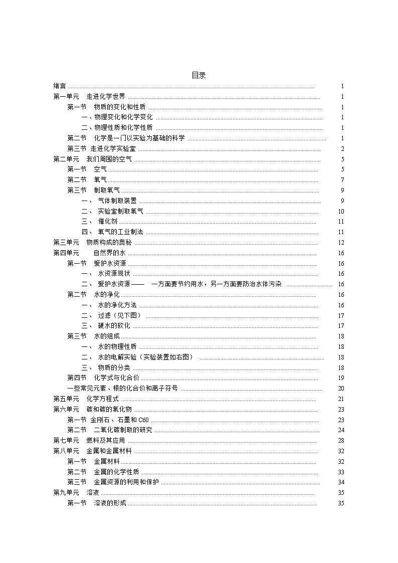 人教版 九年级 化学  中考复习(上下册)全册知识点总结03