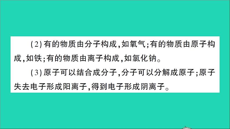 九年级化学上册第三单元物质构成的奥秘专题训练二物质的组成与结构作业课件新版新人教版20201202155（没有答案）第6页