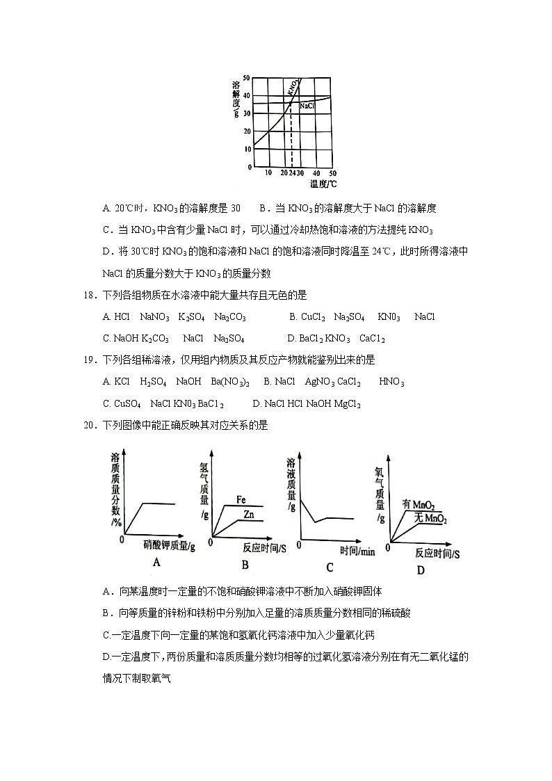 2017年广西省玉林市崇左市中考化学试卷第3页