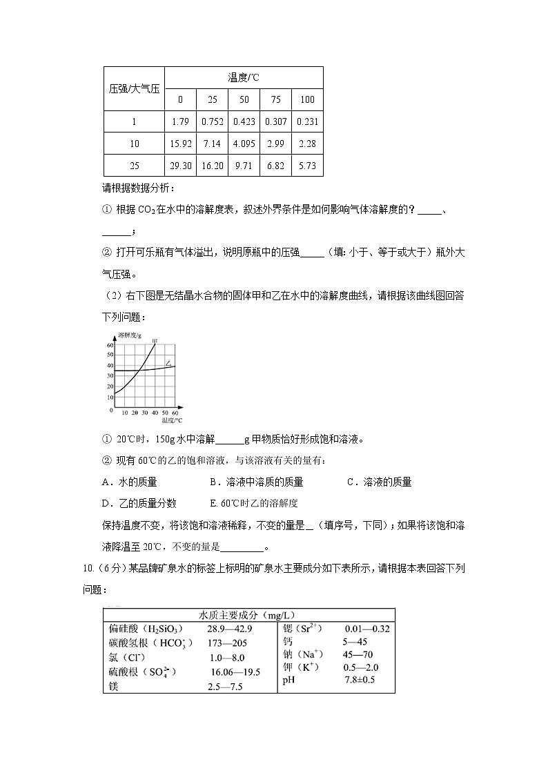 2017年贵州省安顺市中考理综（化学部分）试题（精校word版,含答案）03