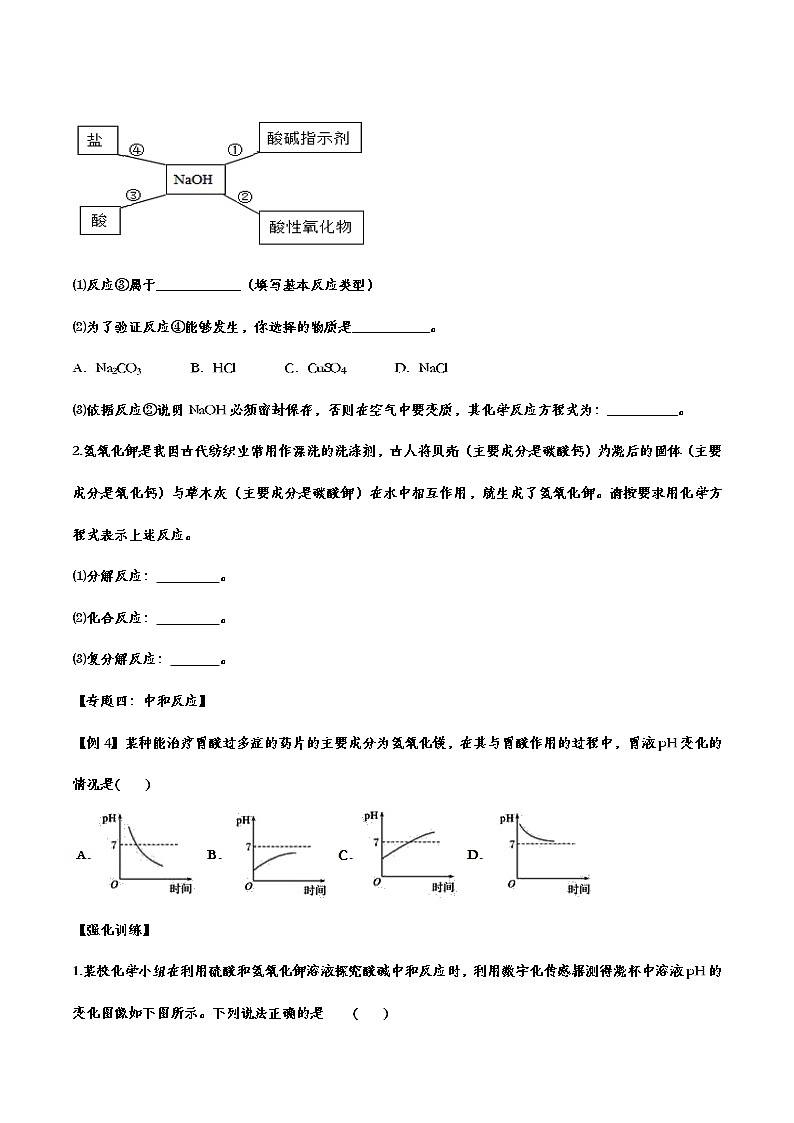 备战2021中考化学重点知识强化训练 专题十 酸和碱03