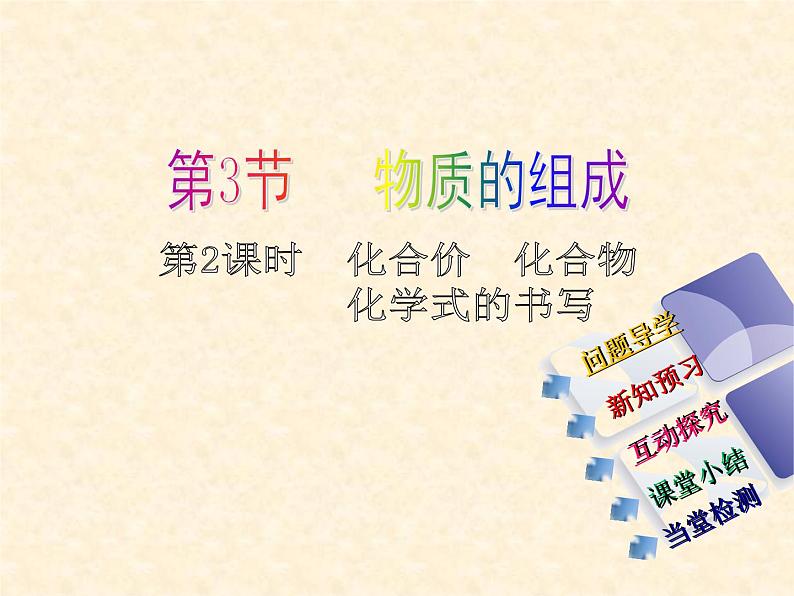 3.3.2 物质的组成（2） 课件-2020-2021学年九年级化学上册同步备课系列（沪教版）01