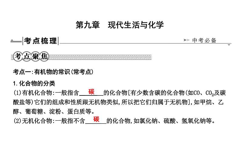 第九章　现代生活与化学第1页