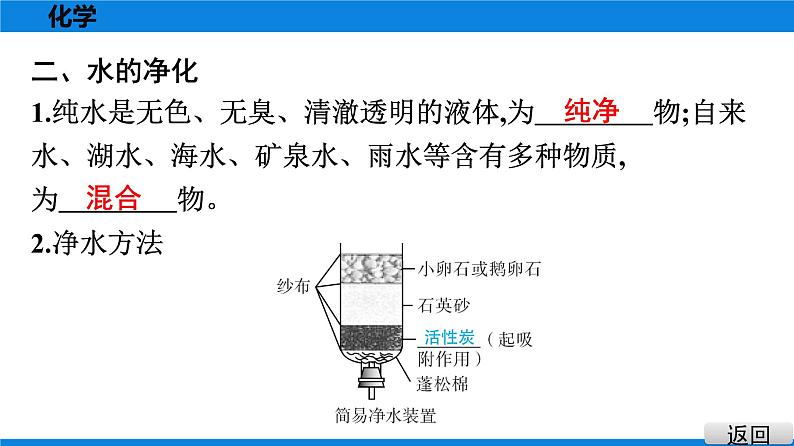 备战2021广东中考化学课堂教本第一部分 考点五 自然界的水 课件06