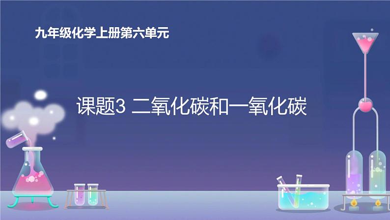 部编版九年级上化学课题6.3 二氧化碳和一氧化碳精品课件含视频素材01