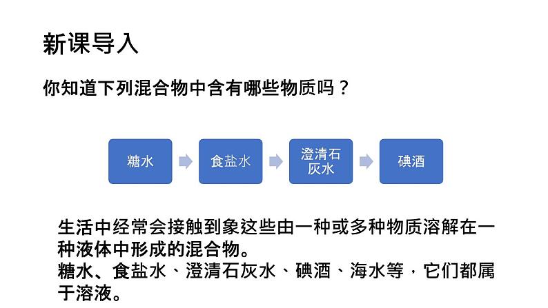 人教部编版课题9.1 溶液的形成 精品PPT课件+视频02