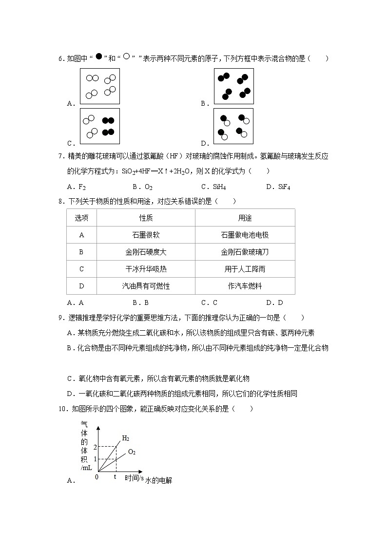 2020-2021学年内蒙古通辽市科尔沁左翼中旗九年级（上）期末化学试卷    （原卷+解析卷）02