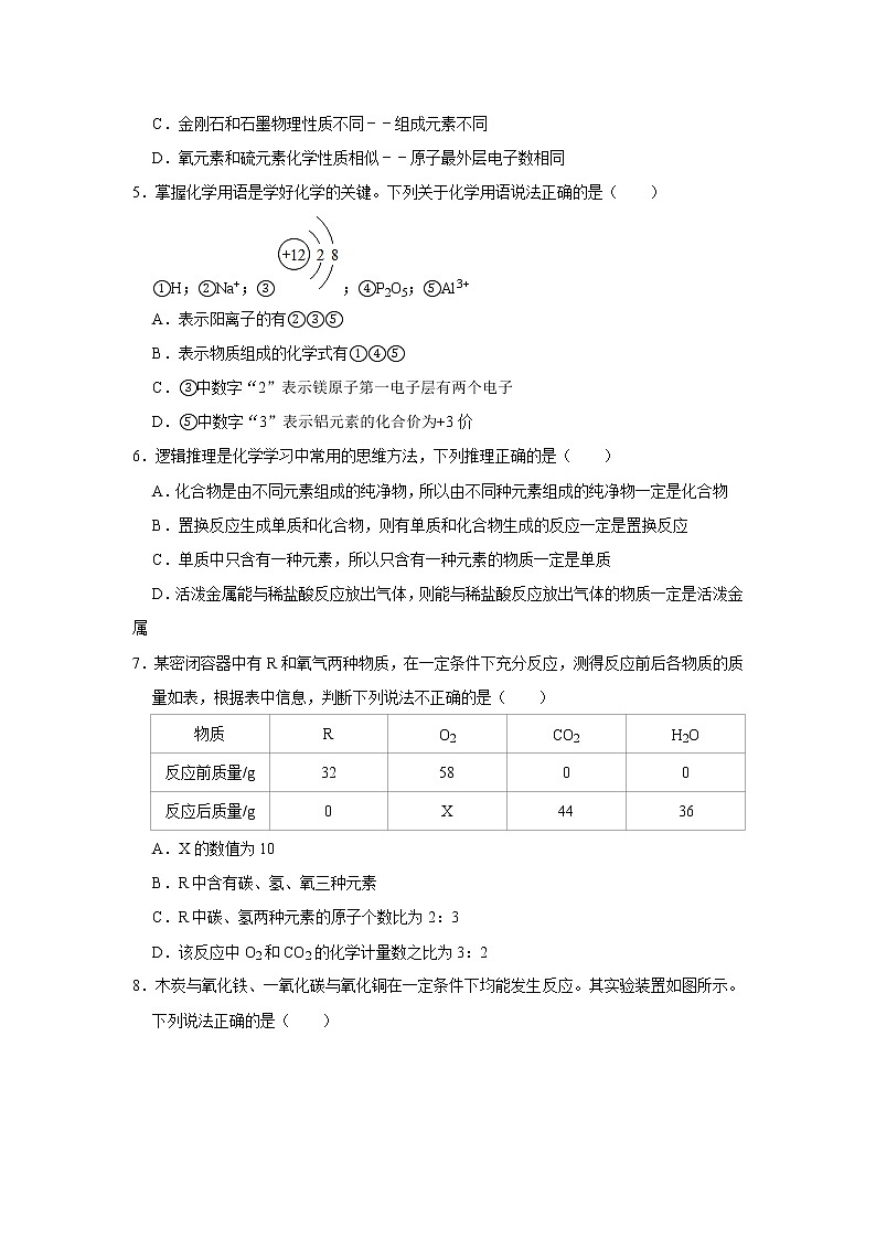 2020-2021学年内蒙古锡林郭勒盟锡林浩特六中九年级（上）期末化学试卷    解析版第2页