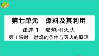 人教版九年级上册课题 1 燃烧和灭火优质作业课件ppt