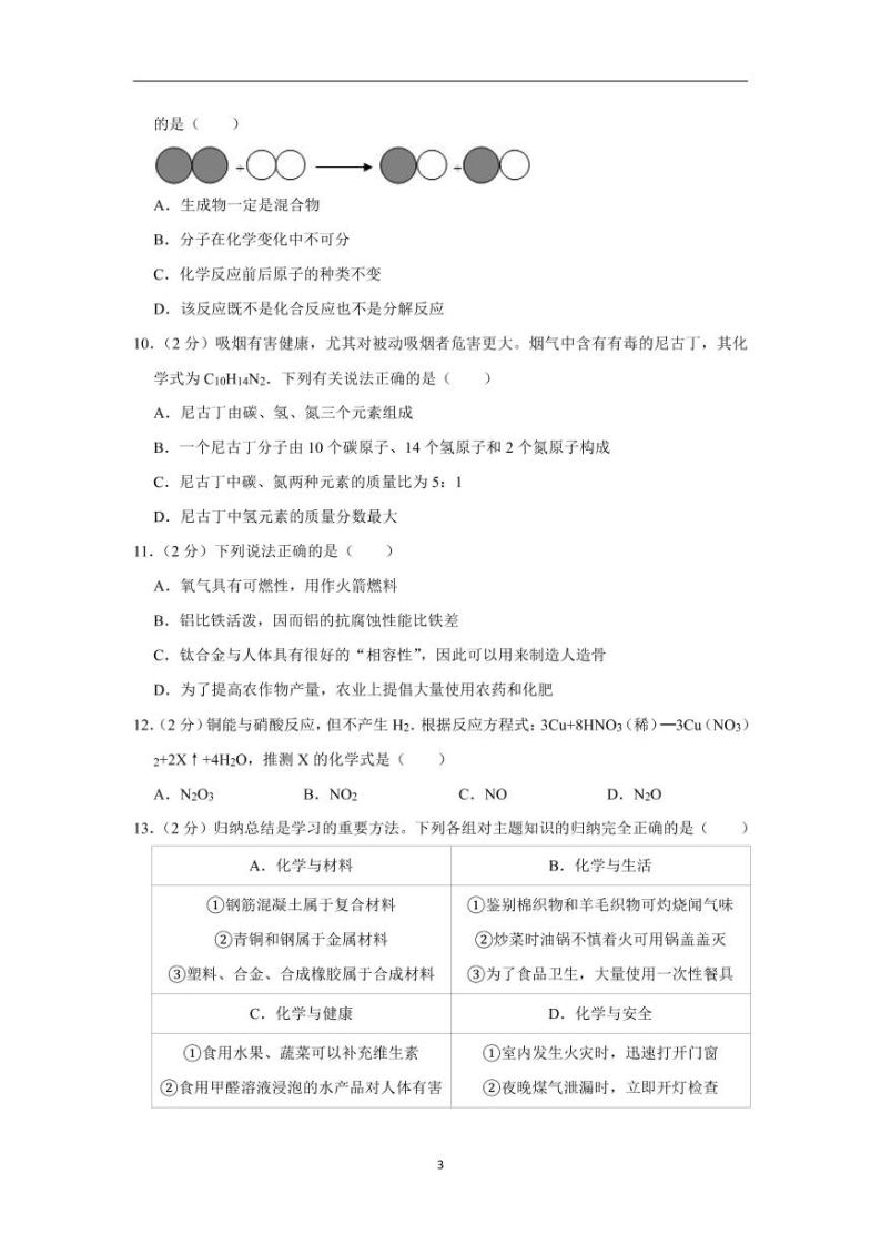 黑龙江省龙东地区2020年中考化学试卷（农垦、森工）含解析03