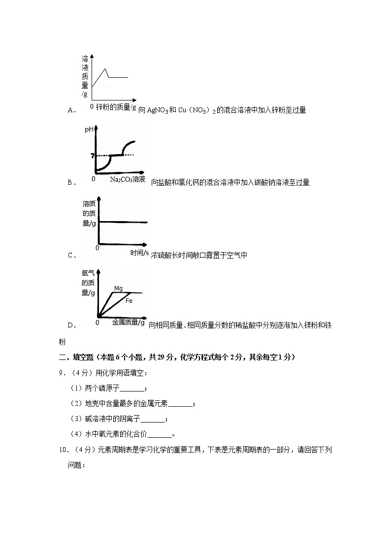 四川省达州市2020年中考化学试卷含答案解析03