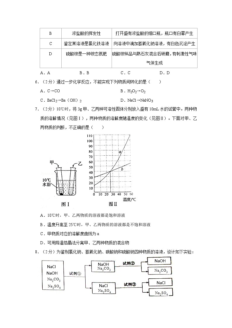 山东省济宁市2020年中考化学试卷含答案解析02