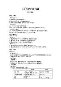 化学8.2 常见的酸和碱教案