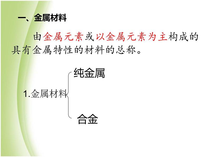 人教版初中化学九年级下册第八单元 金属和金属材料课题1 金属材料课件(1)04