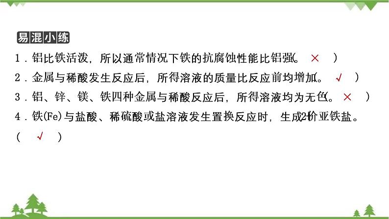 2021年人教版九年级化学中考知识点专题复习：金属的化学性质 教学课件PPT05