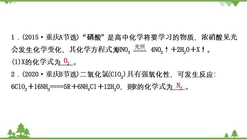 2021年人教版九年级化学中考知识点复习： 质量守恒定律 教学课件PPT07