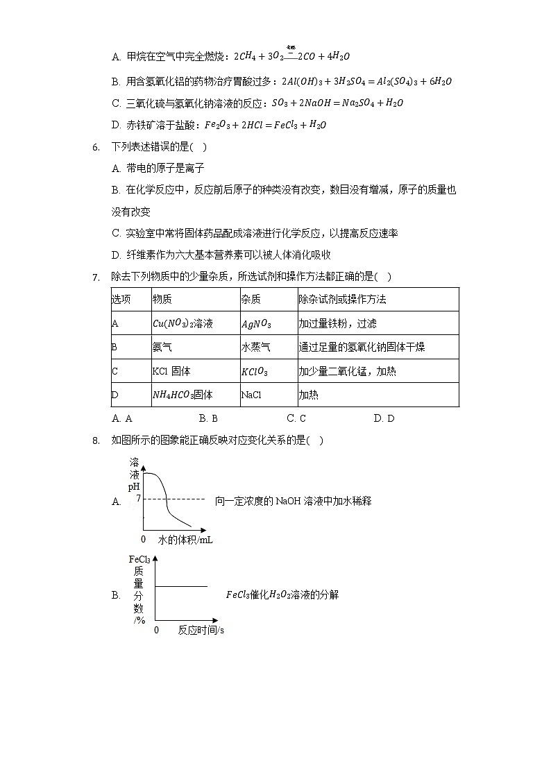 2020年黑龙江省大庆市中考化学试卷及答案解析02