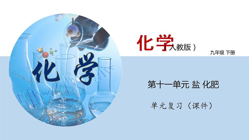 第十一单元  盐 化肥 单元复习（课件） 2020-2021学年人教版九年级化学下册同步精品课堂（共44张PPT）01