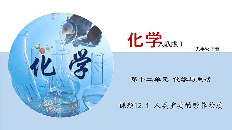 课题12.1  人类重要的营养物质（课件） 2020-2021学年人教版九年级化学下册同步精品课堂（共36张PPT）01