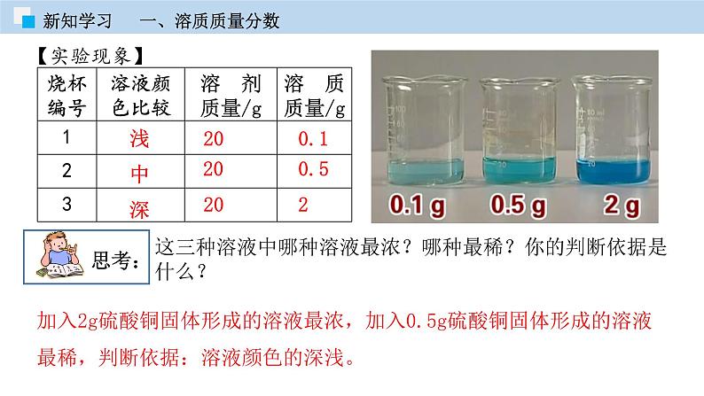 专题9.3  溶质的质量分数（课件） 2020-2021学年人教版九年级化学下册同步精品课堂（共50张PPT）08