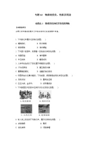 专题12　物质的变化、性质及用途-2021年中考化学命题点分析与精练