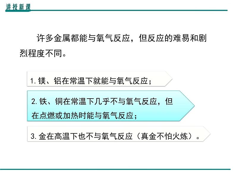 人教版初中化学（下册）第八单元 课题2  第1课时  金属与氧气、酸的反应课件06