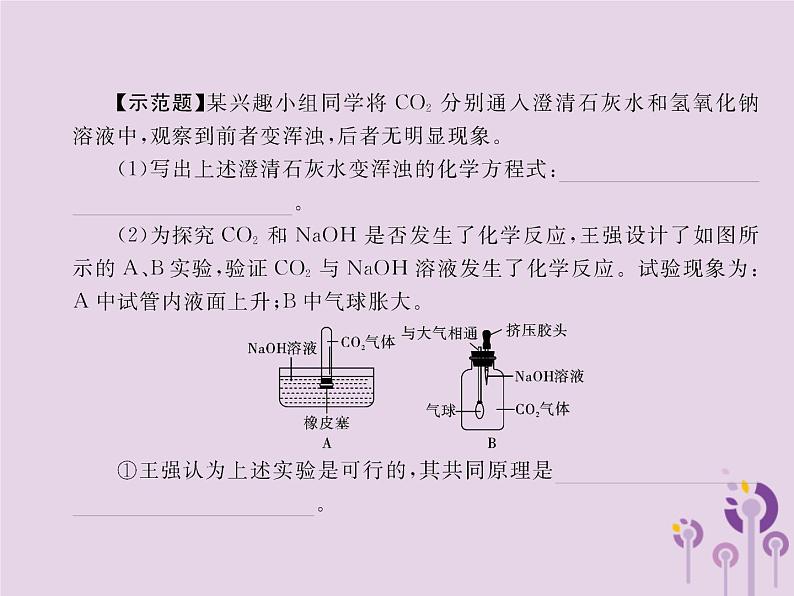 人教版九年级化学（下册）第10单元  微专题NaOH溶液与CO2是否反应的相关探究课件04